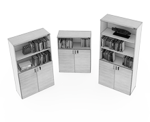 کمد-بایگانی-نیم-درب-چوبی-با-دو-درب-کوئیک-تیپ-6226-41 -  - https://mohitara.com